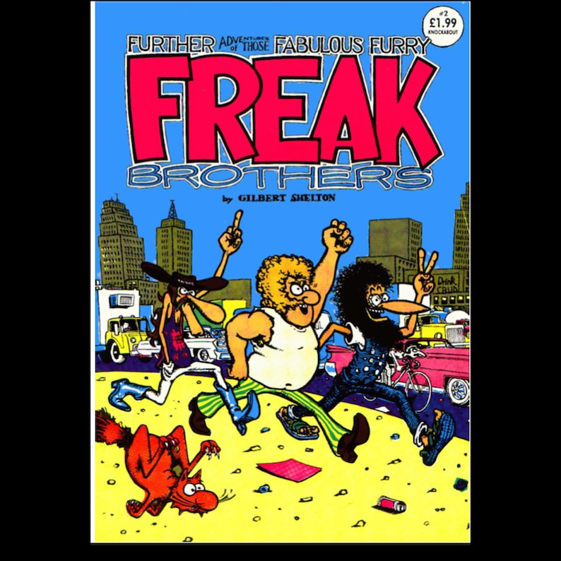 Freak Brothers collection, Fat Freddy's Cat comics, underground comics, Gilbert Shelton comics, 1960s comics, 1970s comics, 1980s comics, 1990s comics, counterculture comics, vintage comics, digital comic download, comic PDF collection, Fat Freddy's Cat digital comics, Freak Brothers digital comics, classic comic collection, out-of-print comics, underground comic PDFs, 70s-90s comics, cult comic series, satirical comic books, comics for collectors, rare comics collection, vintage comic book PDF, cartoonist