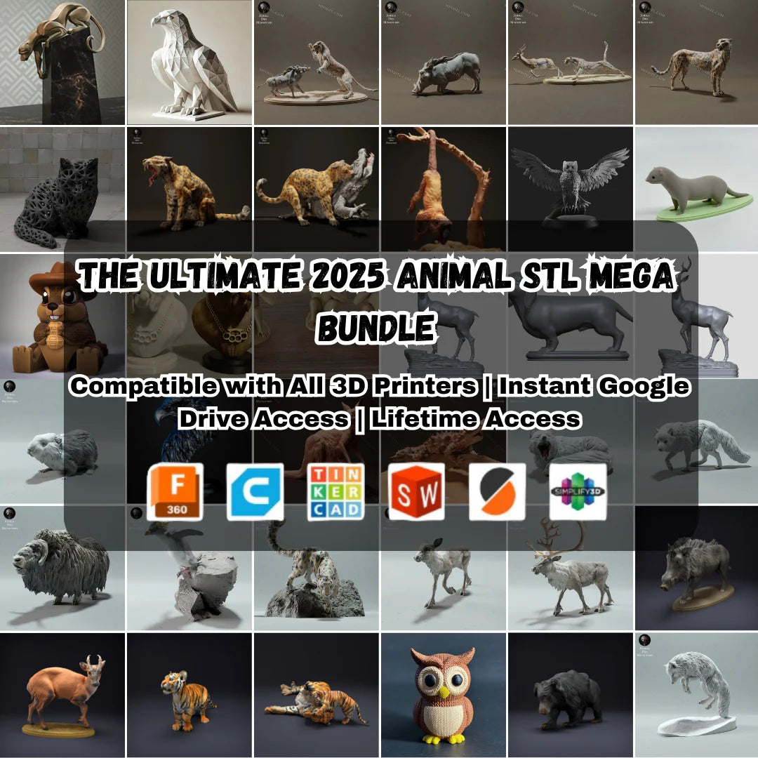 animal STL pack, 3D animal models, wildlife STL designs, 3D animal figurines, animal 3D print models, 3D printable animals, farm animals STL, marine animal models, exotic animal STL files, 3D printed wildlife, animal figurines STL, lion tiger elephant STL, 3D printable pets, farm animal 3D models, pet models STL, ocean creatures STL, dolphins whales sharks STL, articulated animal models, fantasy creatures STL, 3D printed animals for kids, 3D printable zoo animals, 3D printable ocean creatures, realistic ani