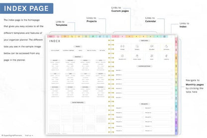 Digital Planner 2024 Monday and Sunday