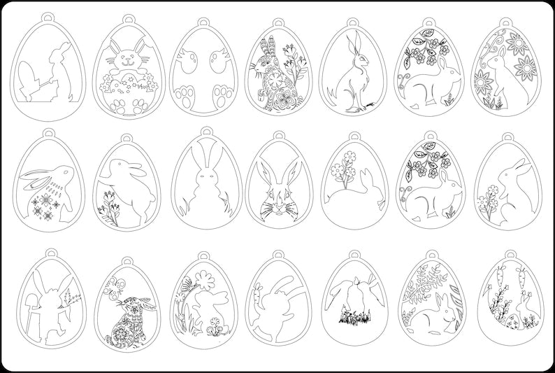 Easter bunny SVG, Easter ornaments SVG, Easter laser cut files, Easter hanger SVG, Glowforge Easter designs, Cricut Easter files, Easter decorations SVG, bunny ornament SVG, laser cut Easter designs, Easter gifts SVG, Easter crafts bundle, SVG for Cricut, DIY Easter decorations, Easter egg SVG, laser cut holiday decorations, bunny designs for Glowforge, Easter SVG download, Easter home décor SVG, printable Easter SVG, Cricut Easter gift tags, Easter-themed laser files, personalized Easter ornaments, Easter 