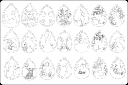 Easter bunny SVG, Easter ornaments SVG, Easter laser cut files, Easter hanger SVG, Glowforge Easter designs, Cricut Easter files, Easter decorations SVG, bunny ornament SVG, laser cut Easter designs, Easter gifts SVG, Easter crafts bundle, SVG for Cricut, DIY Easter decorations, Easter egg SVG, laser cut holiday decorations, bunny designs for Glowforge, Easter SVG download, Easter home décor SVG, printable Easter SVG, Cricut Easter gift tags, Easter-themed laser files, personalized Easter ornaments, Easter 