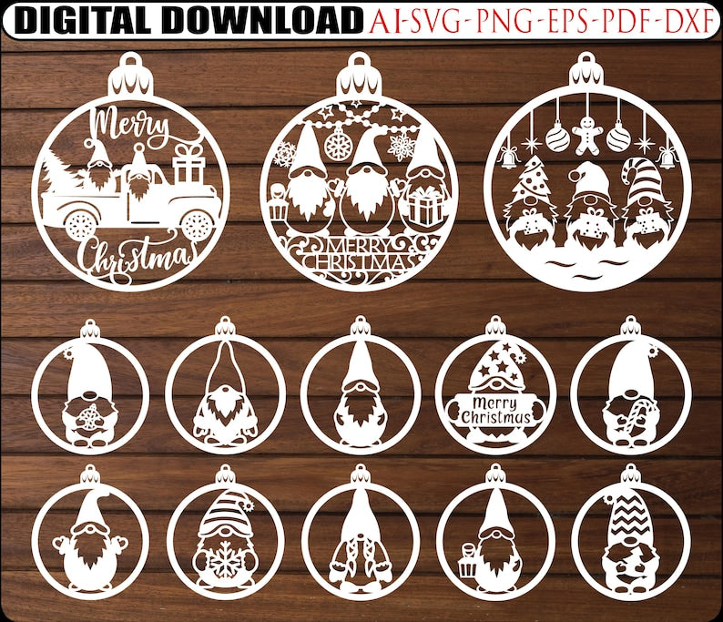 Christmas gnome SVG, Christmas ornament SVG, laser cut Christmas decorations, Cricut gnome files, Glowforge Christmas designs, Christmas bauble SVG, gnome ornament SVG, holiday ornament files, Christmas sign SVG, Cricut Christmas ornaments, laser cutting gnome designs, Christmas tree ornaments SVG, DIY Christmas crafts, gnome clipart bundle, festive ornament SVG, Christmas baubles SVG, gnome SVG for Cricut, Glowforge gnome files, Christmas gifts SVG, Christmas crafts bundle, holiday SVG for Cricut, laser cu