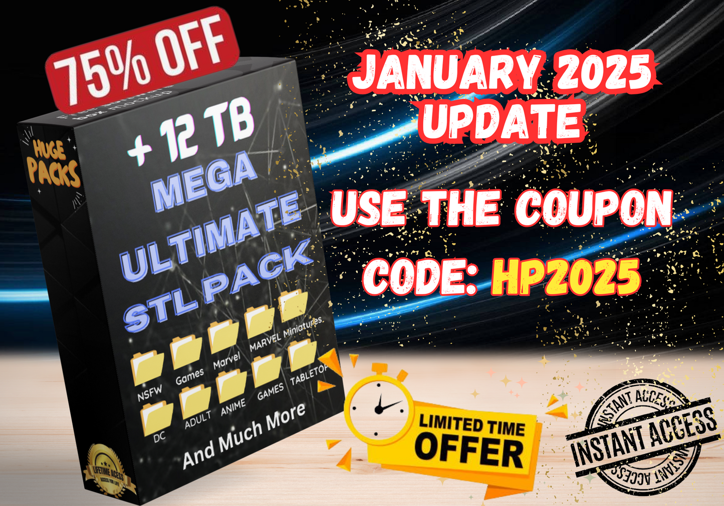 MEGA Ultimate STL Pack Bundle- JANUARY 2025 Update