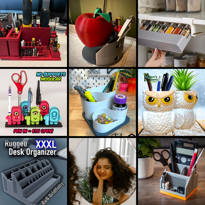 3D printable organizers, STL organizer files, home organization 3D printing, desk organizer STL, kitchen organizer STL, tool holder 3D print, shoe rack STL, makeup organizer STL, 3D printable home organization, organize with 3D printing, STL files for home decor, 3D printable office organizers, space-saving STL designs, closet organizer STL, functional 3D printing, 3D printing home solutions, storage solutions STL, printable tool storage, kitchen storage STL, organizer designs STL, home and office organizat