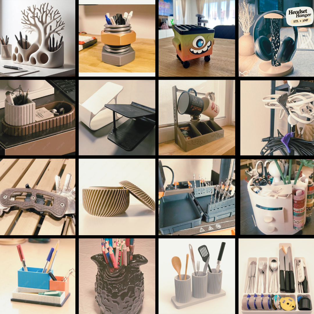 3D printable organizers, STL organizer files, home organization 3D printing, desk organizer STL, kitchen organizer STL, tool holder 3D print, shoe rack STL, makeup organizer STL, 3D printable home organization, organize with 3D printing, STL files for home decor, 3D printable office organizers, space-saving STL designs, closet organizer STL, functional 3D printing, 3D printing home solutions, storage solutions STL, printable tool storage, kitchen storage STL, organizer designs STL, home and office organizat