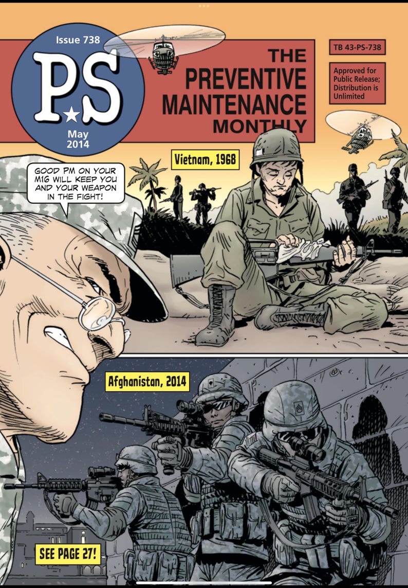 PS Magazine Comics, Preventive Maintenance Monthly, Will Eisner Artwork, Military Comic Collection, PS Magazine Digital Collection, CBZ CBR Military Comics, Historic Military Publications, Vintage Comic Collection, Military Equipment Maintenance, Military Training Comics, Army Comics History, Digital PS Magazine, Rare Military Comics, Collectible Military Comics, Will Eisner Digital Art, Maintenance Manuals Comics, PS Magazine Archive, Military Nostalgia, Illustrated Maintenance Tips, Comic Art for Soldiers