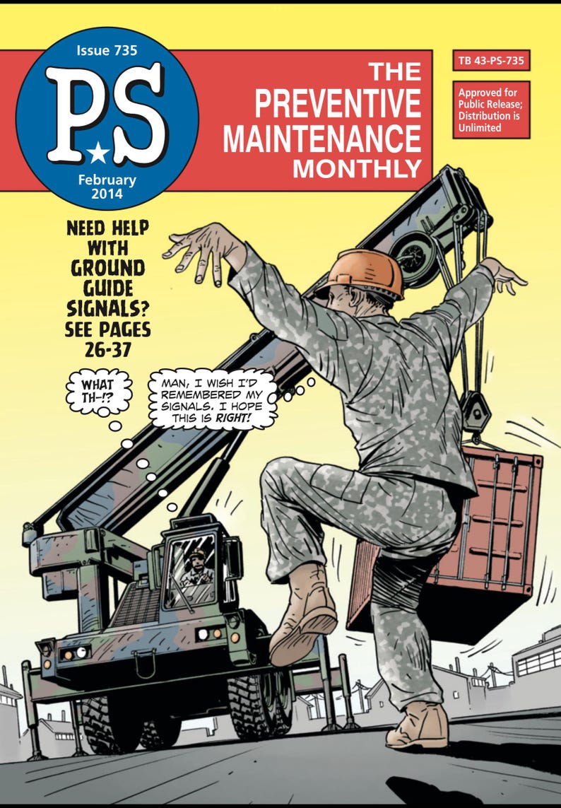 PS Magazine Comics, Preventive Maintenance Monthly, Will Eisner Artwork, Military Comic Collection, PS Magazine Digital Collection, CBZ CBR Military Comics, Historic Military Publications, Vintage Comic Collection, Military Equipment Maintenance, Military Training Comics, Army Comics History, Digital PS Magazine, Rare Military Comics, Collectible Military Comics, Will Eisner Digital Art, Maintenance Manuals Comics, PS Magazine Archive, Military Nostalgia, Illustrated Maintenance Tips, Comic Art for Soldiers