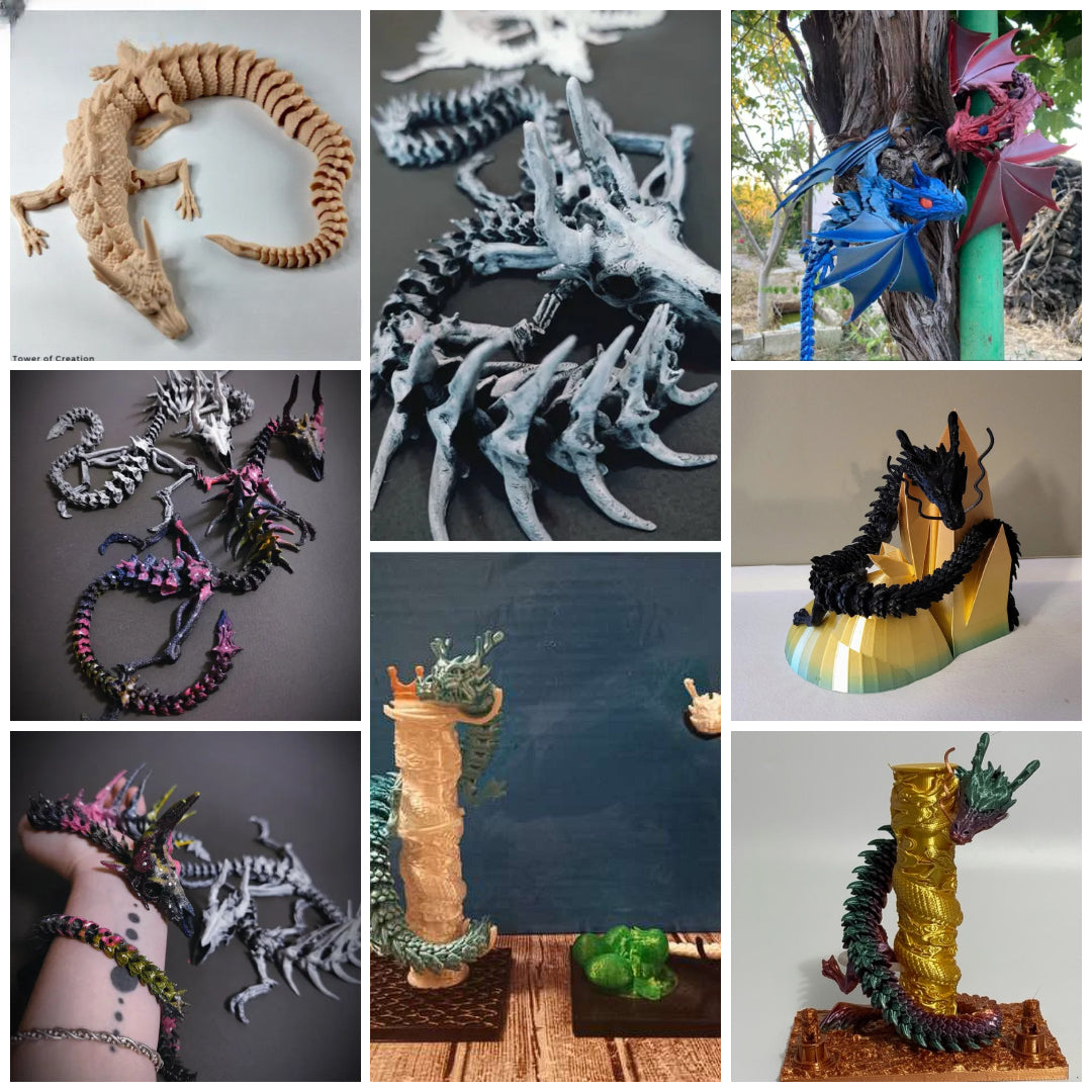 flexi dragon STL, articulated dragon STL, 3D printable dragons, poseable dragon STL, flexible dragon designs, fantasy dragon STL, 3D printed dragon, articulated creatures STL, mechanical dragon STL, 3D dragons for cosplay, dragon 3D printing files, detailed dragon STL, 3D printed fantasy dragons, printable dragon figurines, flexible dragon toys STL, dragon models for 3D printing, poseable creatures for printing, STL for dragon collection, fantasy creatures 3D files, 3D printing dragons for display, 3D print