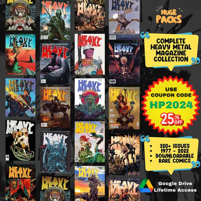 Complete Heavy Metal Magazine Digital Collection – Iconic Sci-Fi & Fantasy Anthology