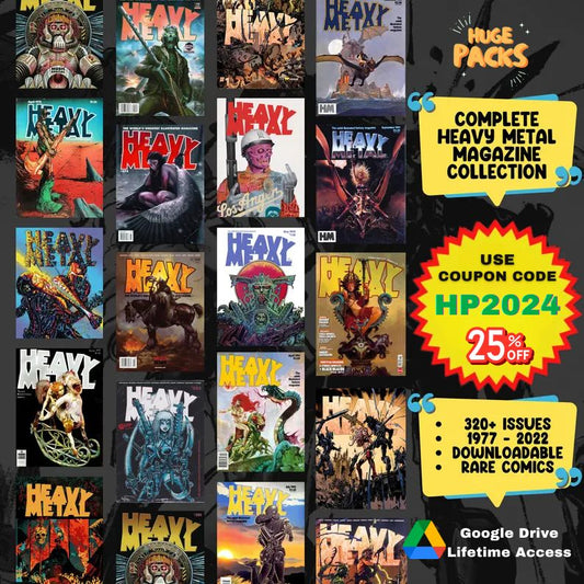 Complete Heavy Metal Magazine Digital Collection – Iconic Sci-Fi & Fantasy Anthology