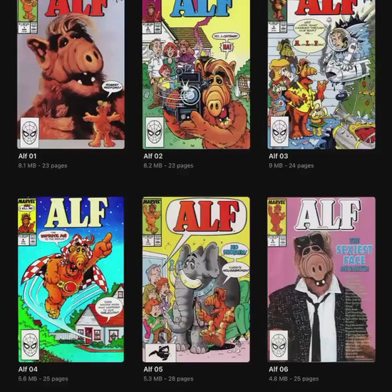 ALF Comic Collection, 1980s Comics, Digital Comic Series, ALF TV Show, Melmac Comics, Classic Sci-Fi Humor, Retro Comic Collection, ALF Adventures, 80s Comic Books, ALF Fans, Instant Comic Download, CBR Comic Format, Digital Comic Library, Retro Humor, ALF Digital Edition, Hilarious Alien Comics, Classic TV Comics, Digital Comic Bundle, Downloadable Comics, Sci-Fi Comic Series, ALF Comic Digital, 80s Nostalgia, ALF Comic Set, CBZ Comic Download, Quirky Humor Comics, Fun for All Ages, ALF Comic Issues, Timel